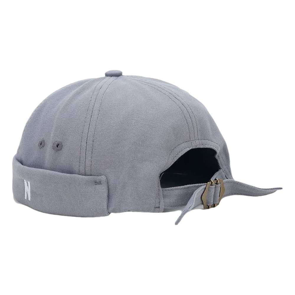 Embroidery Letter N - Casual Wear Cotton Brimless Hat Letter