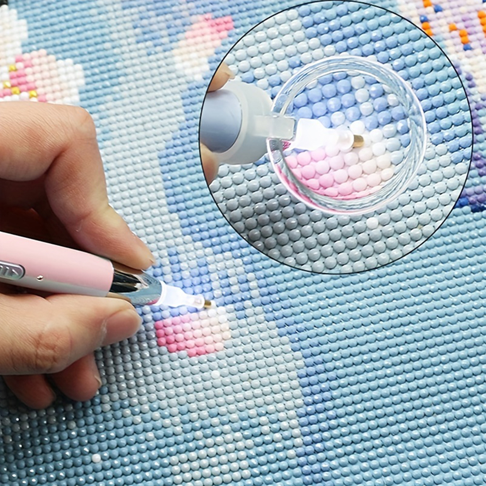 Embroidery Painting - Hands-Free Magnifying Glass Drill Pen Round
