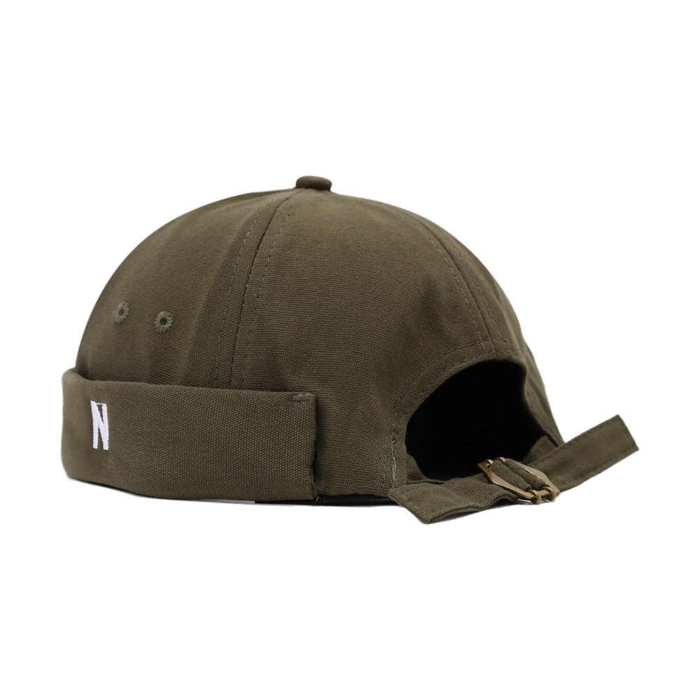 Embroidery Letter N - Casual Wear Cotton Brimless Hat Breathable
