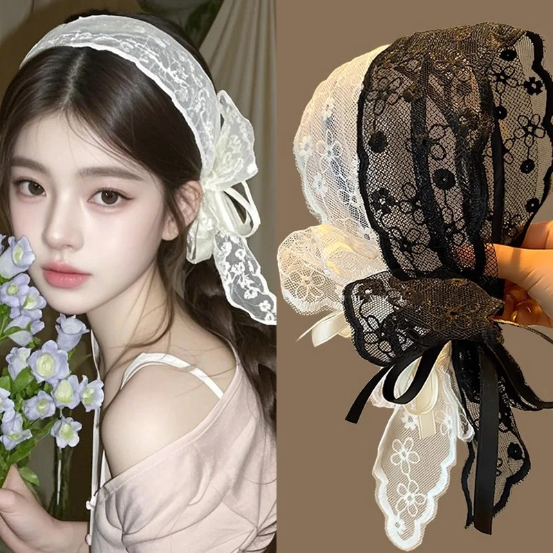 Embroidery Ribbon - New Vintage Pastoral Lace Hair Band