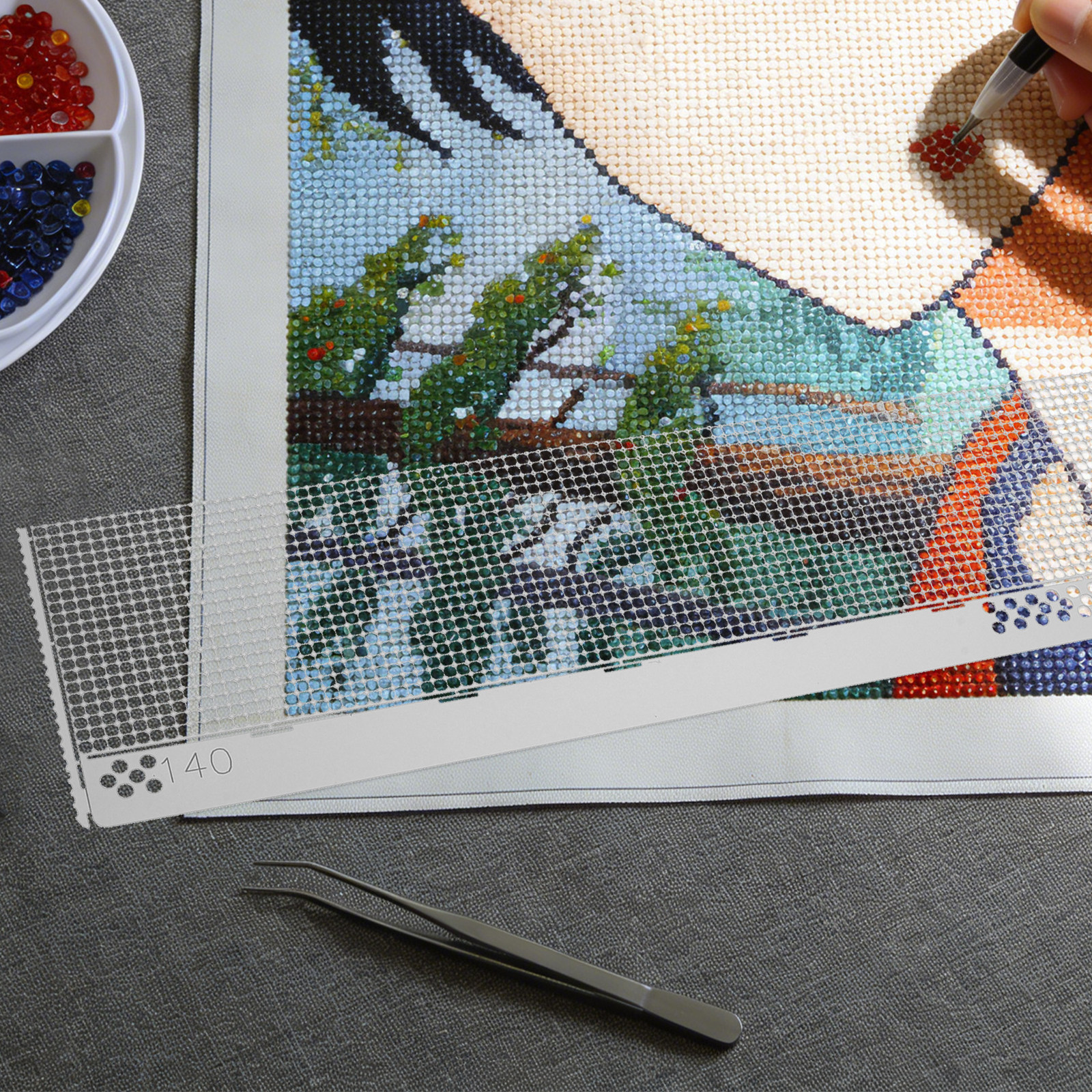 Embroidery Painting - Rhinestone Painting Ruler Stainless Steel 2200