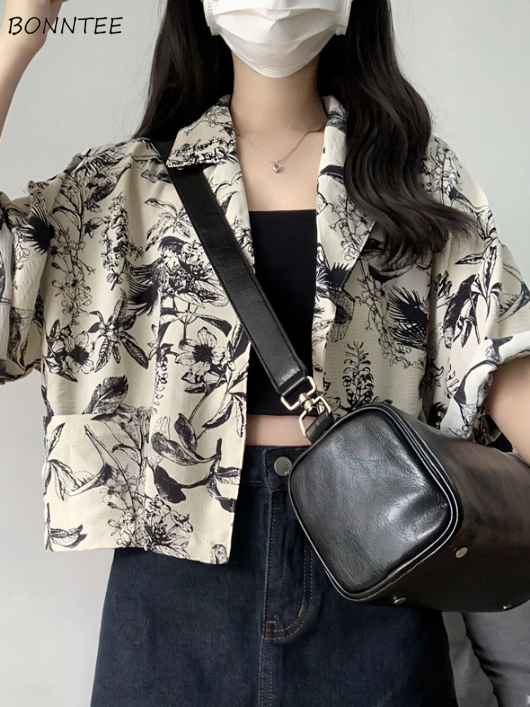 Embroidery Online - Shirts Women Printing Temper Creativity French