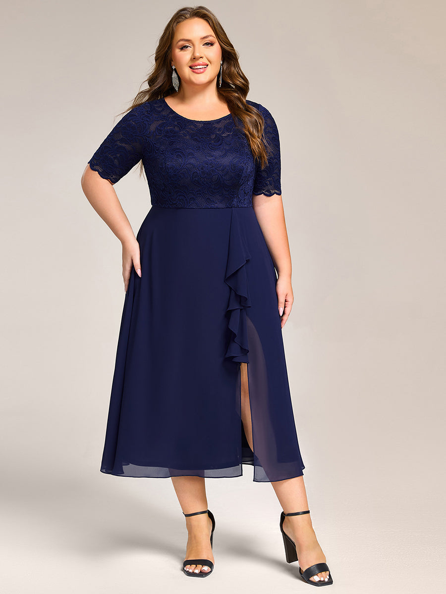 Embroidery Ribbon - BAZIIINGAAA Party Dress Plus Size Embroidery