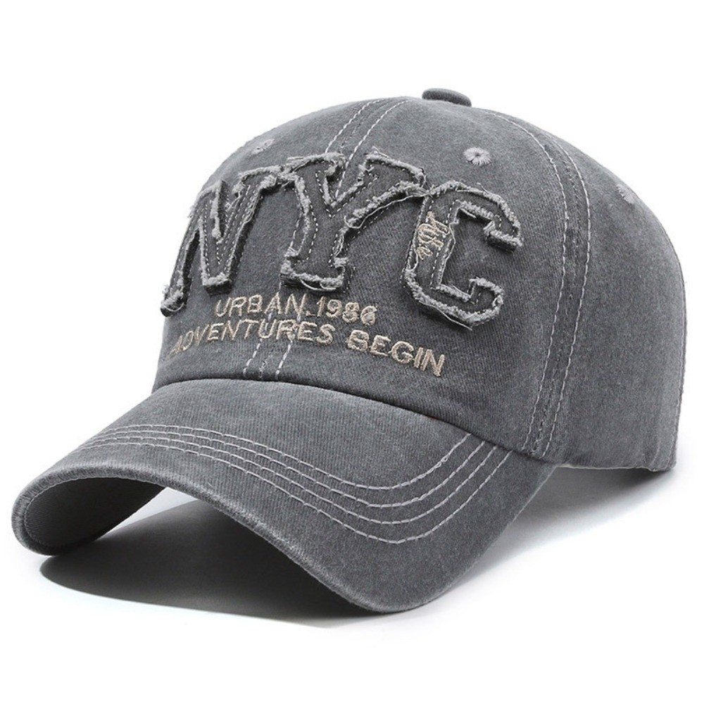Embroidery Nyc - Retro Big Letter NYC Embroidery Baseball