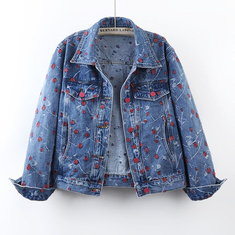 Vintage Embroidery Blue Loose  – обзор и цена Embroidery Jacket Jeans