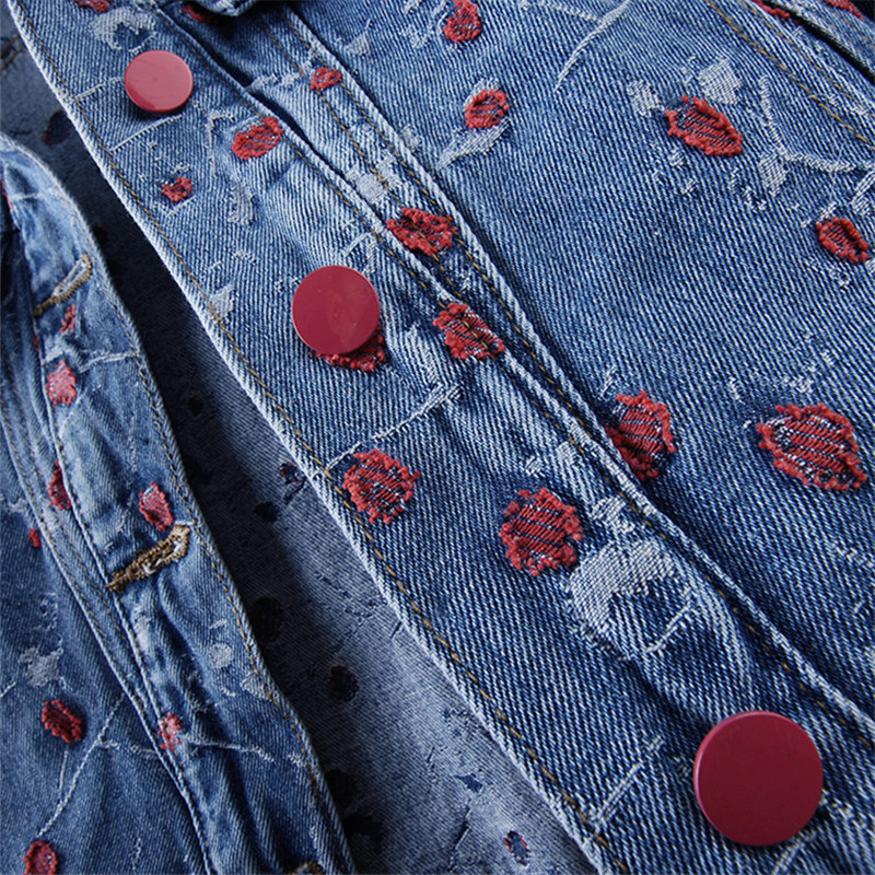 Vintage Embroidery Blue Loose  – обзор и цена Embroidery Jacket Jeans