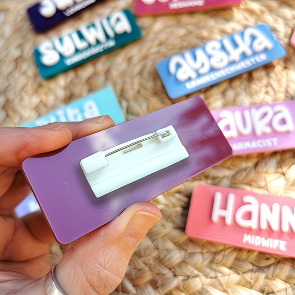Personalized Name Brooch Badge – обзор и цена Embroidery Name