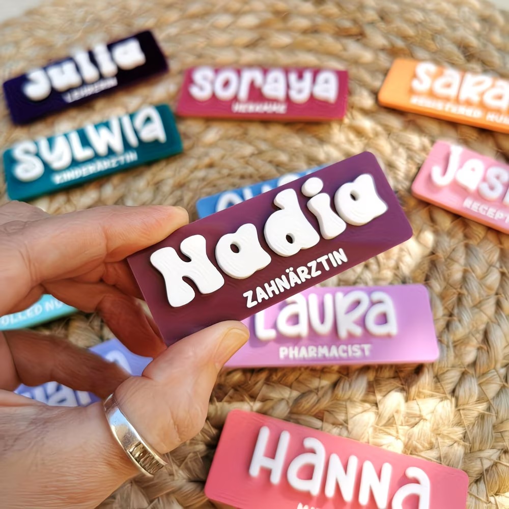 Personalized Name Brooch Badge – обзор и цена Embroidery Name