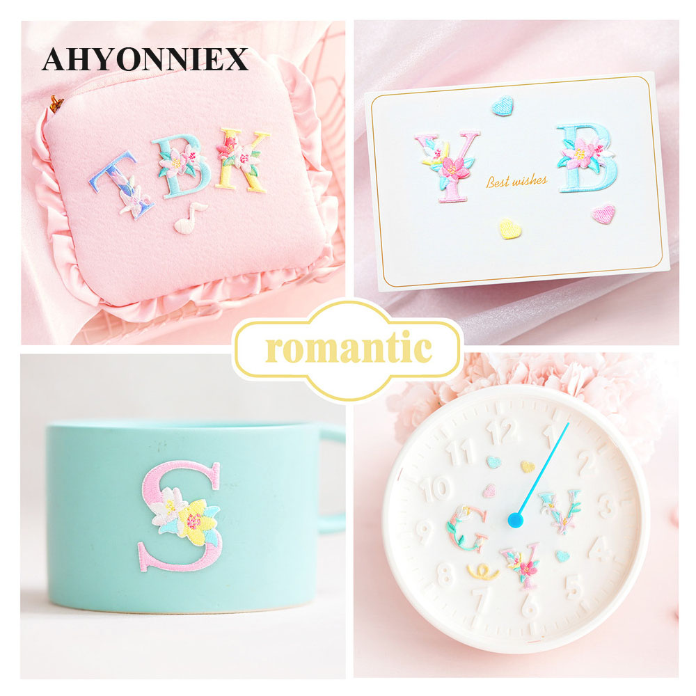 1 Piece Flower English Letters – обзор и цена Embroidery Letter N
