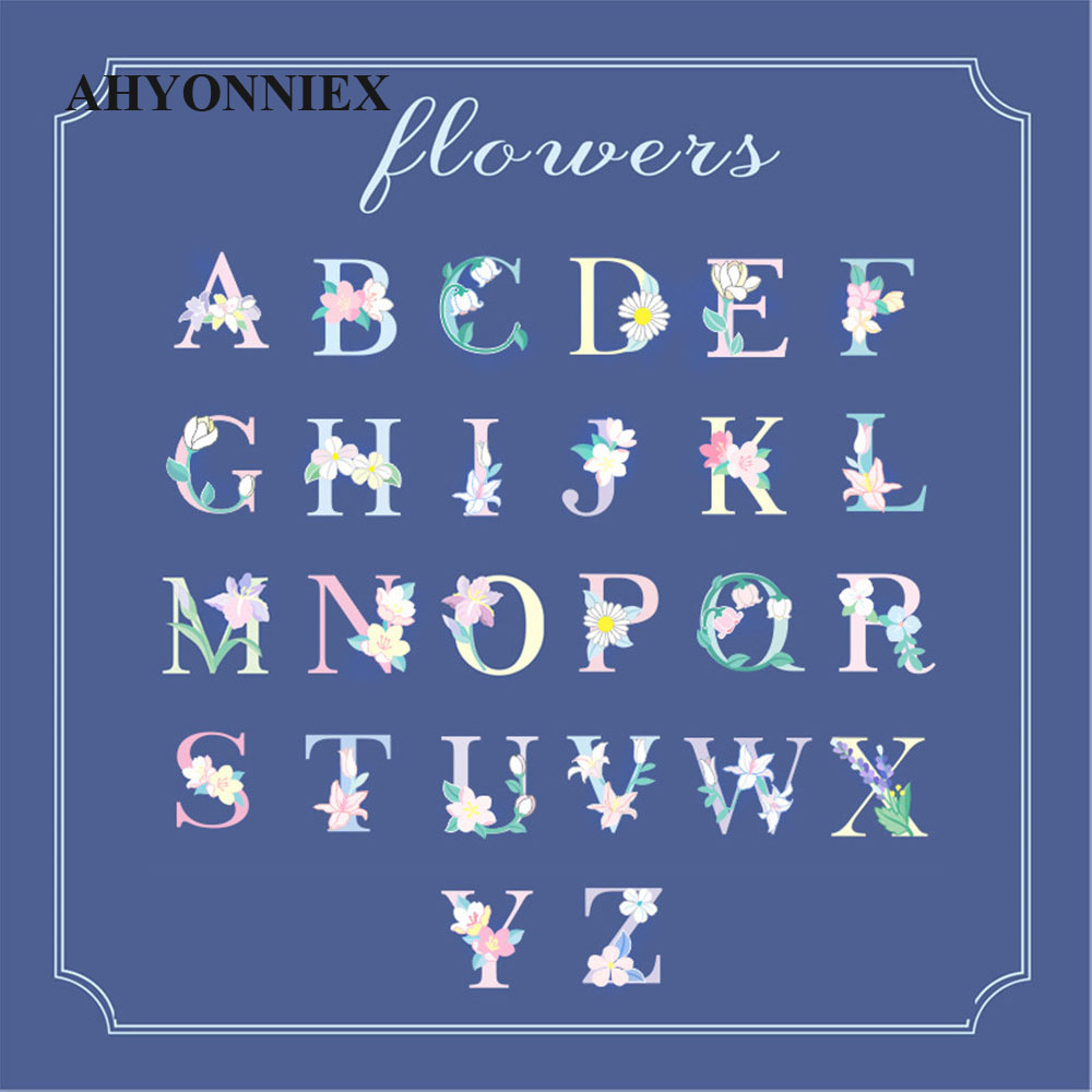 1 Piece Flower English Letters – обзор и цена Embroidery Letter N