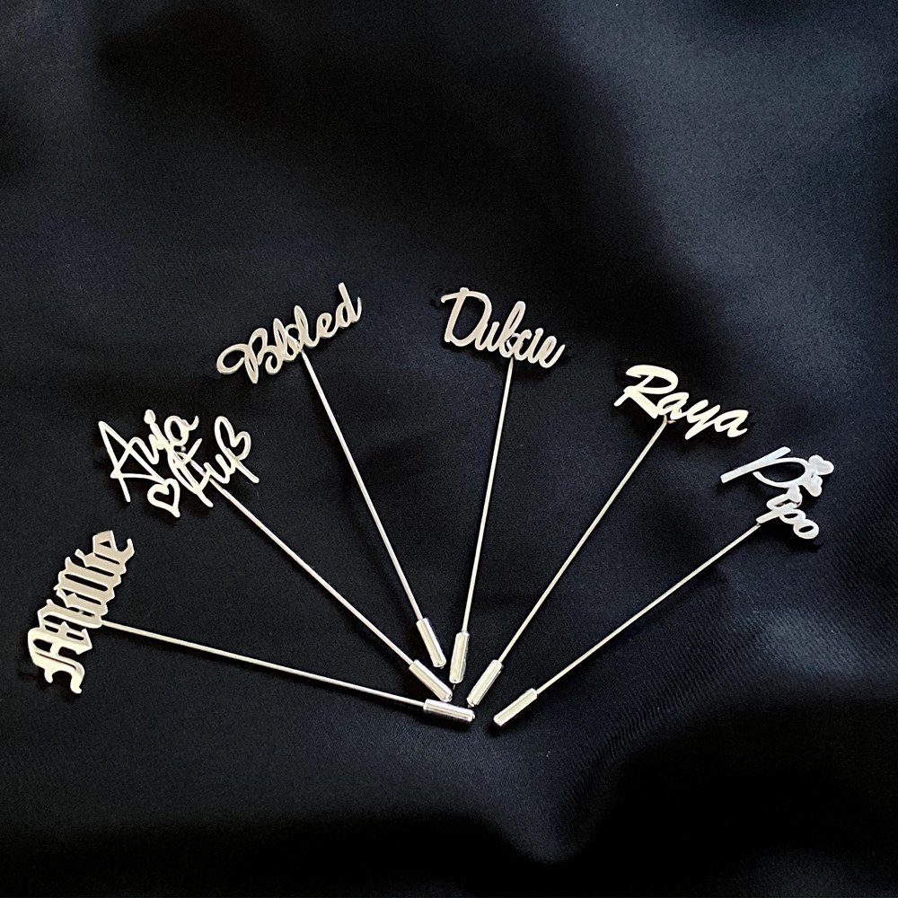 Personalized Men Lapel Pin Cus – обзор и цена Embroidery Name