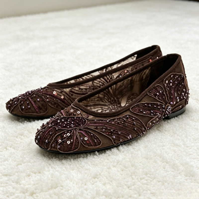 Luxury Designer Ballet Flats f – обзор и цена Embroidery Flat Shoes