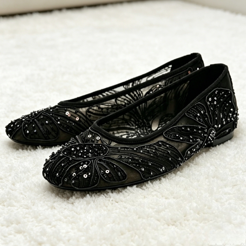 Luxury Designer Ballet Flats f – обзор и цена Embroidery Flat Shoes