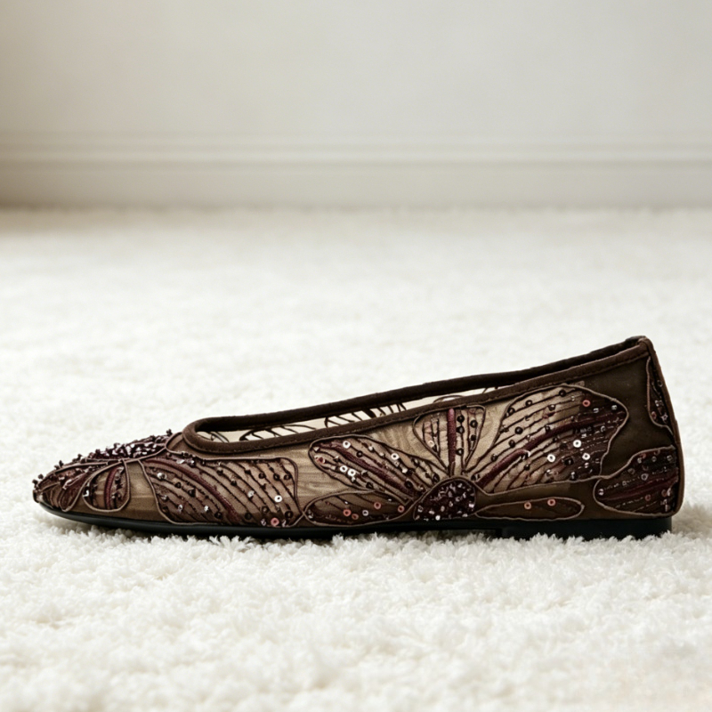 Luxury Designer Ballet Flats f – обзор и цена Embroidery Flat Shoes