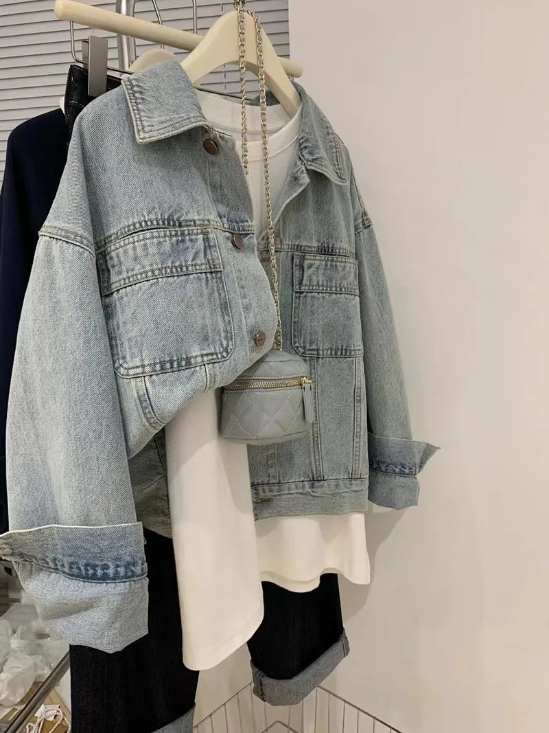 Denim Coat Women Y2k Spring Au – обзор и цена Embroidery Jacket Jeans