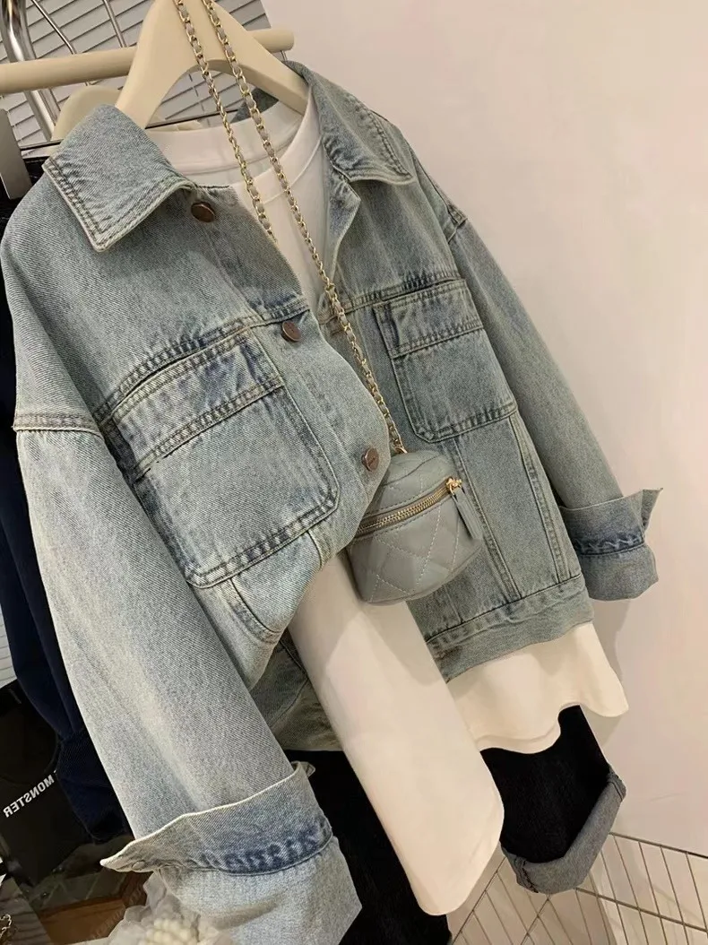 Denim Coat Women Y2k Spring Au – обзор и цена Embroidery Jacket Jeans