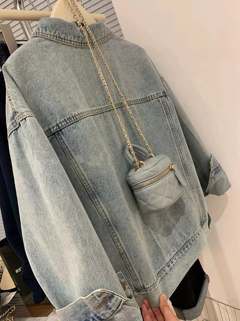 Denim Coat Women Y2k Spring Au – обзор и цена Embroidery Jacket Jeans