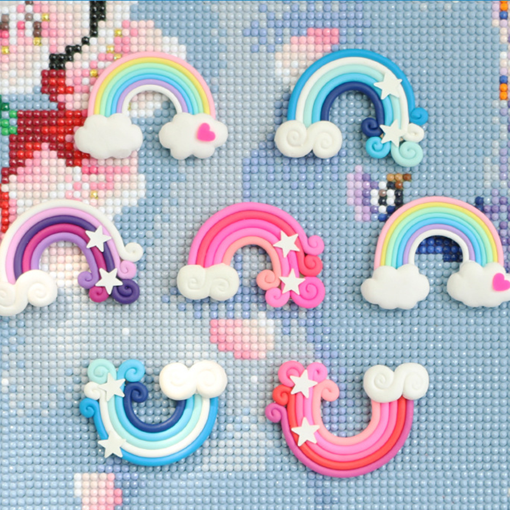 1PC Cute Rainbow Shape Diamond – обзор и цена Embroidery Painting