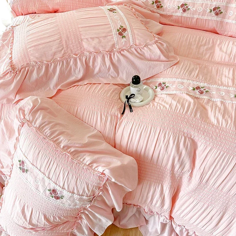 French Embroidered Lace Bubble – обзор и цена Embroidery Quilt Cover