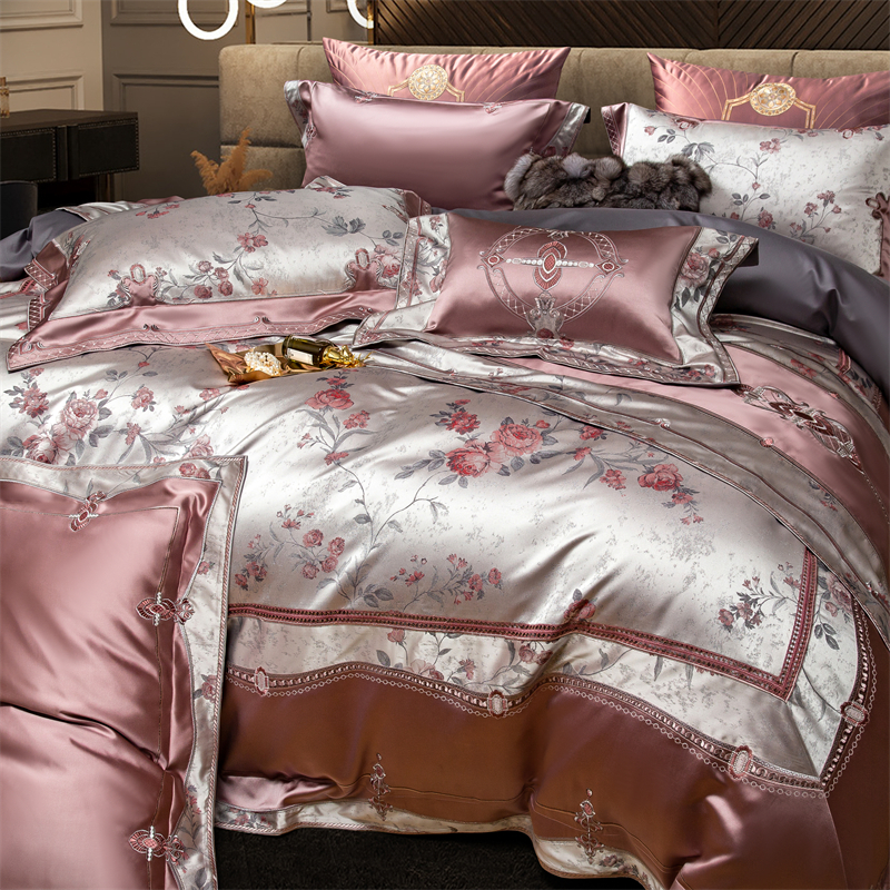 Chic Rose Flowers Jacquard Sat – обзор и цена Embroidery Quilt Cover