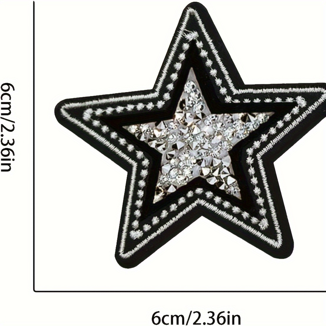 5 PCS Black and White Twinkle  – обзор и цена Embroidery Jacket Jeans