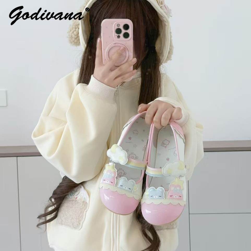 Original New Student Girls Col – обзор и цена Embroidery Flat Shoes