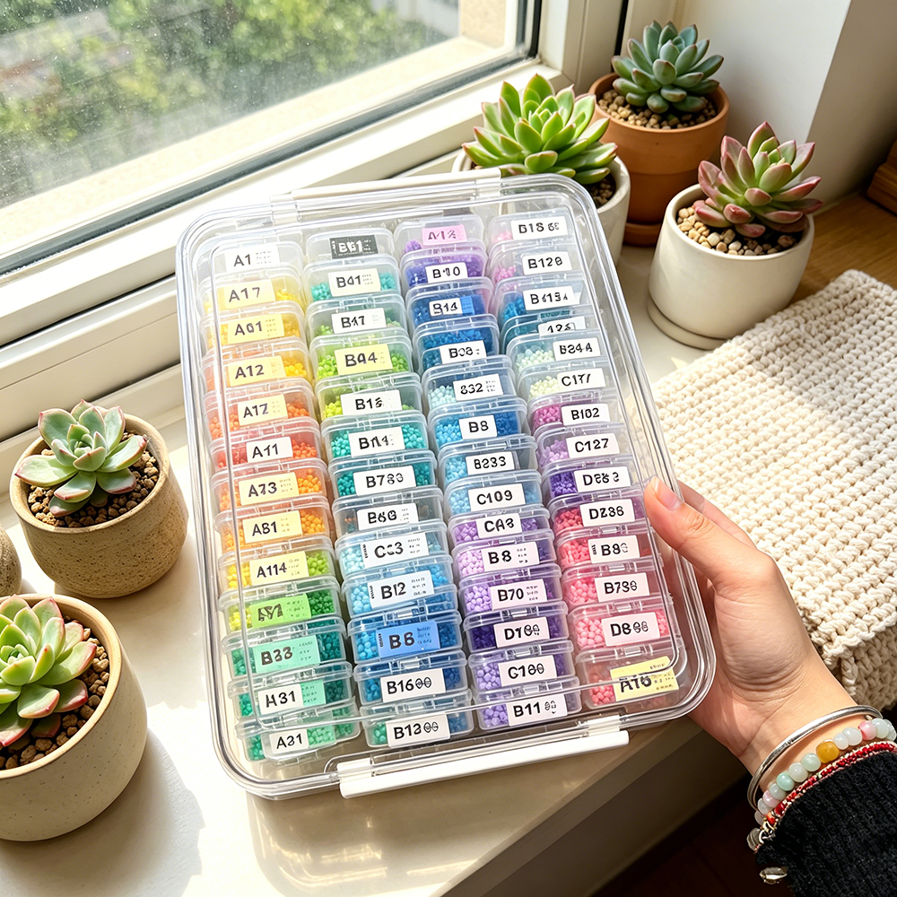60pcs Transparent Plastic Stor – обзор и цена Embroidery Painting