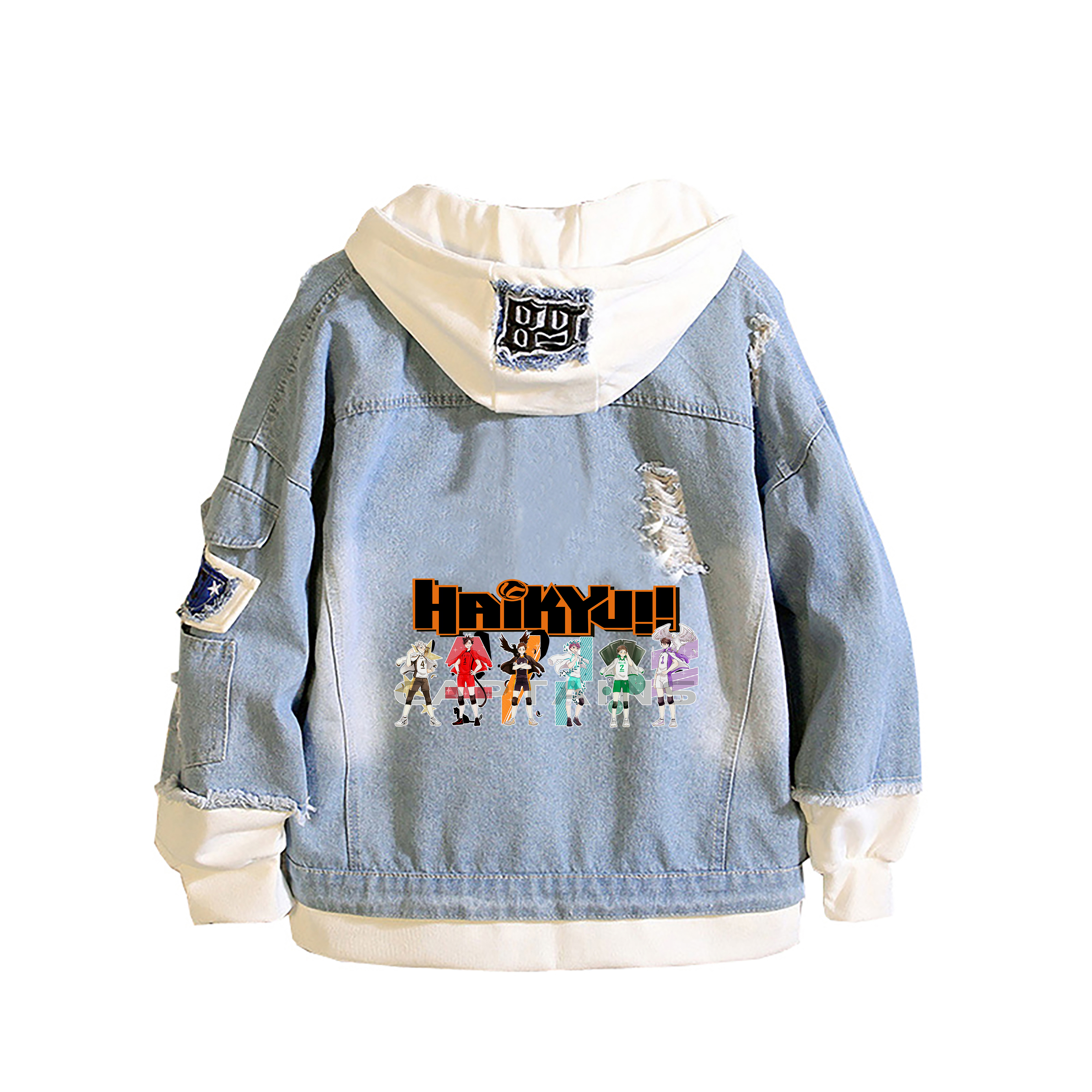 Japanese Haikyuu!! Demin Jacke – обзор и цена Embroidery Jacket Jeans