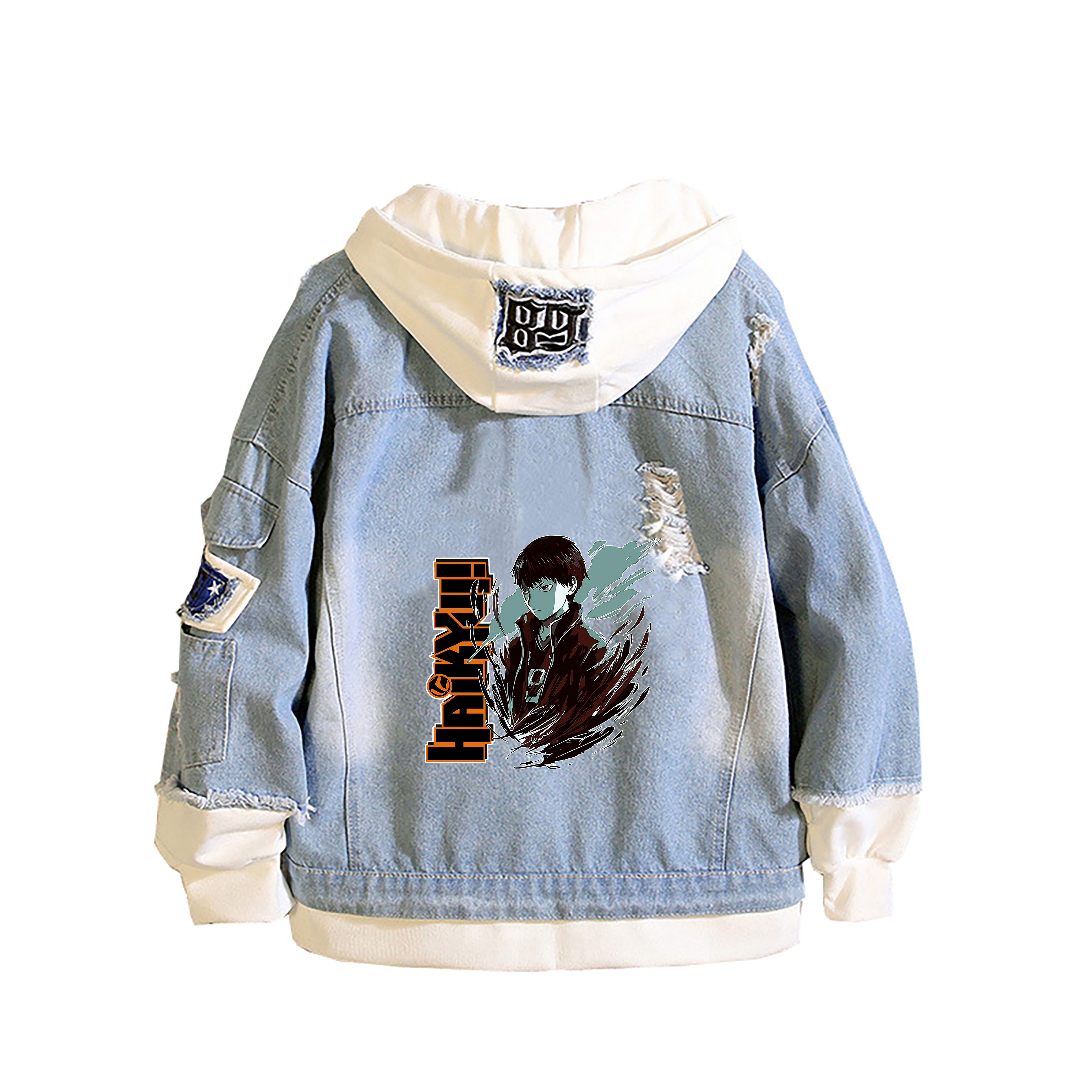 Japanese Haikyuu!! Demin Jacke – обзор и цена Embroidery Jacket Jeans