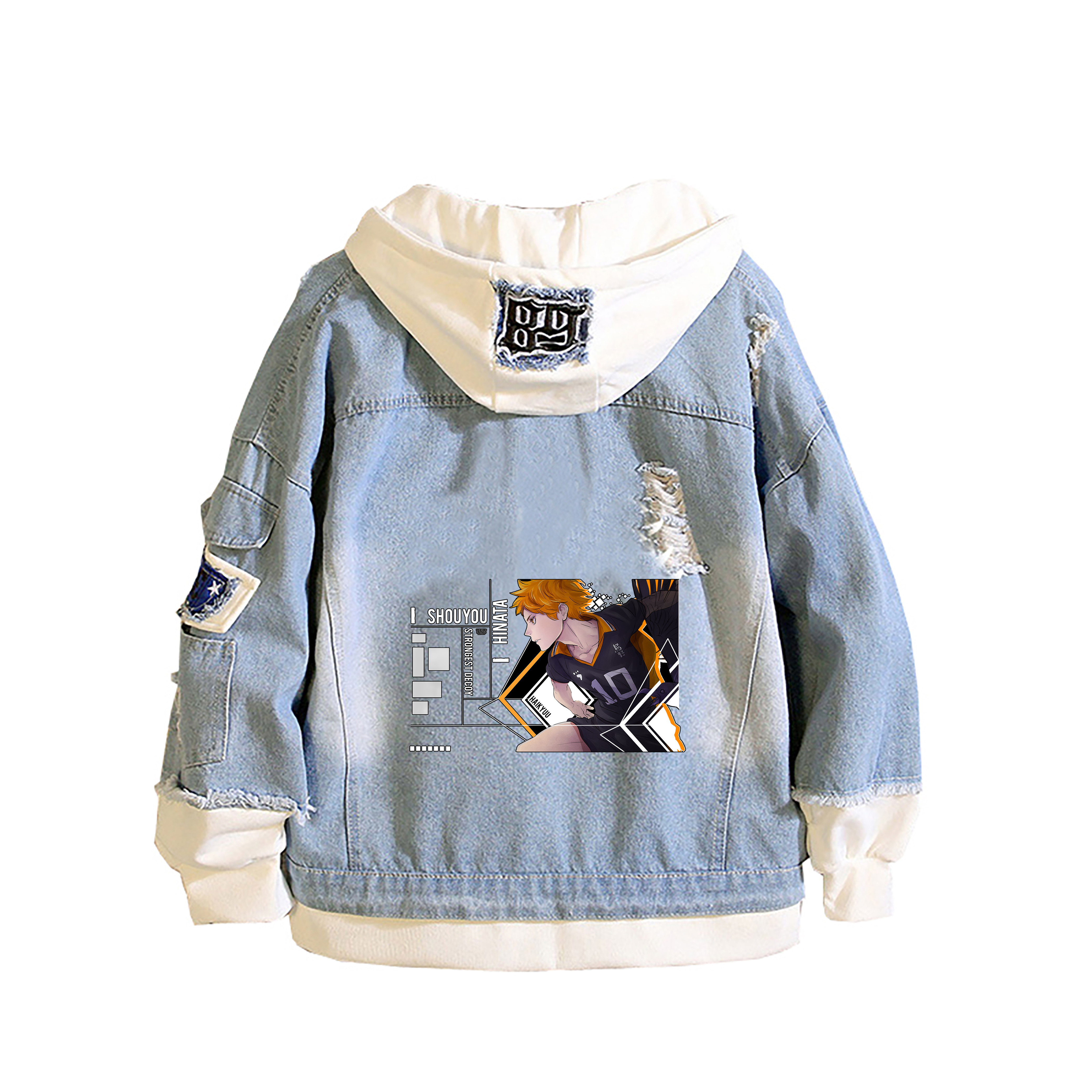 Japanese Haikyuu!! Demin Jacke – обзор и цена Embroidery Jacket Jeans