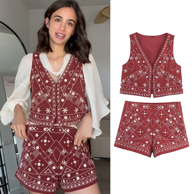 Y2k Set New Two Piece Women's  – обзор и цена Embroidery Uniform