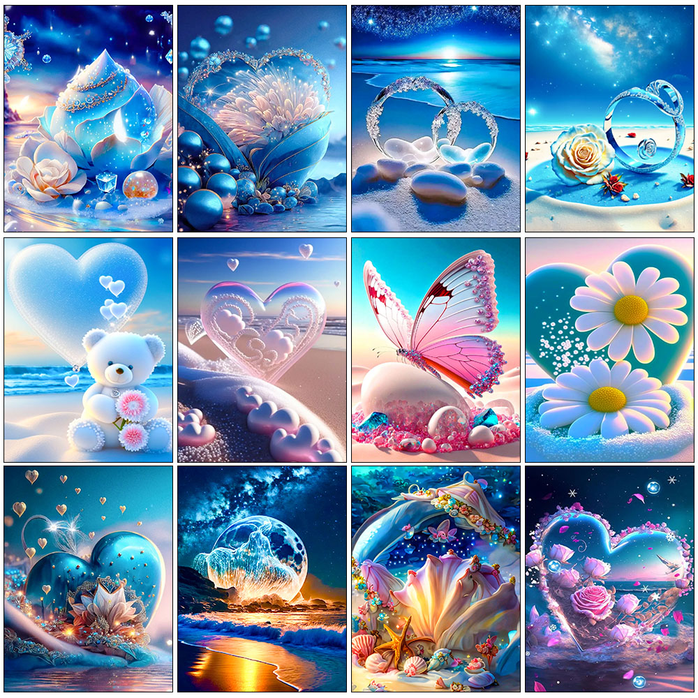 5D DIY Seaside Landscape Diamo – обзор и цена Embroidery Kit Set