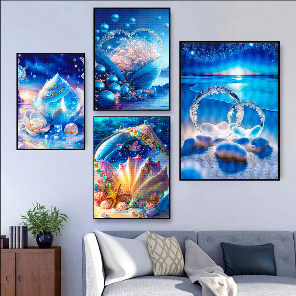 5D DIY Seaside Landscape Diamo – обзор и цена Embroidery Kit Set