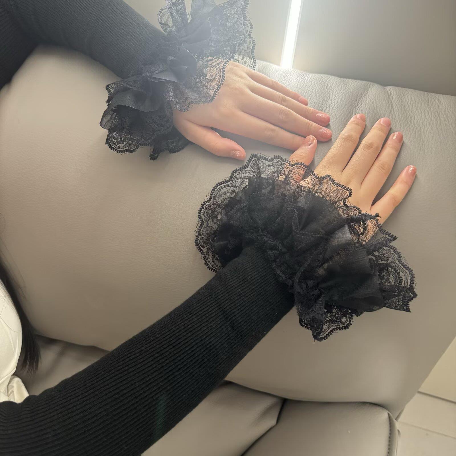* Lolita Hand Sleeve Knitted P – обзор и цена Embroidery Uniform