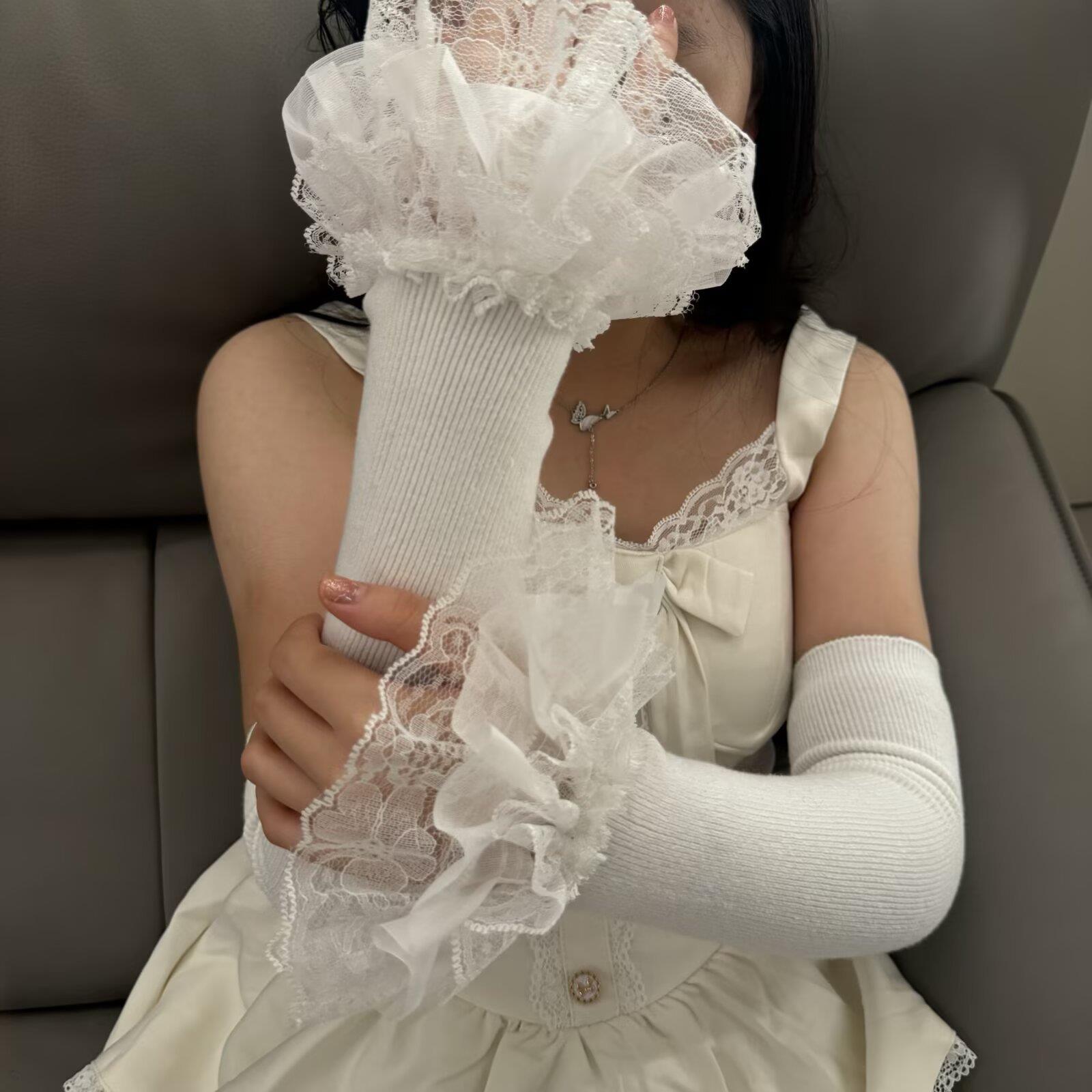 * Lolita Hand Sleeve Knitted P – обзор и цена Embroidery Uniform