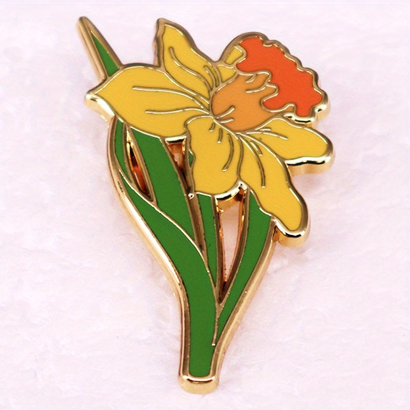 Yellow Daffodil Brooch Herbace – обзор и цена Embroidery Legacy