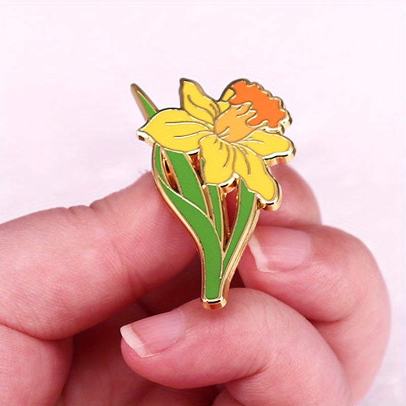 Yellow Daffodil Brooch Herbace – обзор и цена Embroidery Legacy