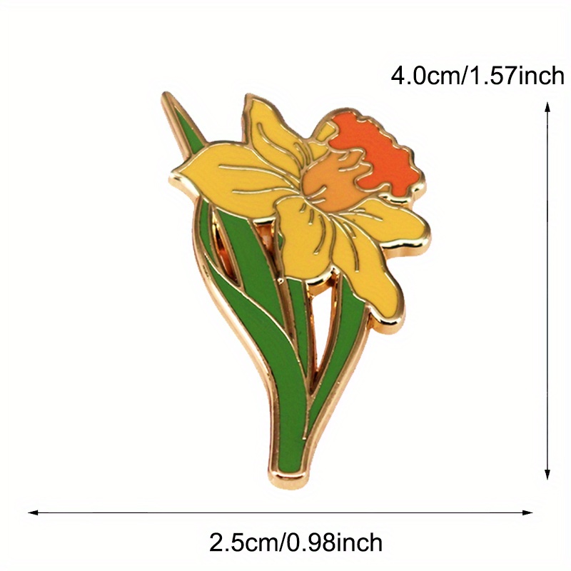 Yellow Daffodil Brooch Herbace – обзор и цена Embroidery Legacy