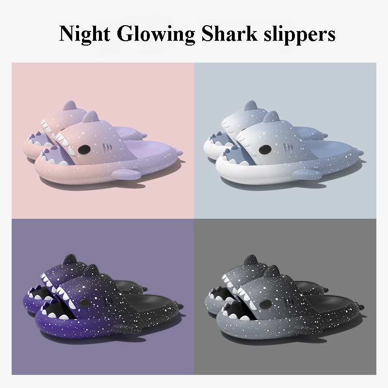 Cute Cartoon Shark Slippers Fo – обзор и цена Embroidery Flat Shoes