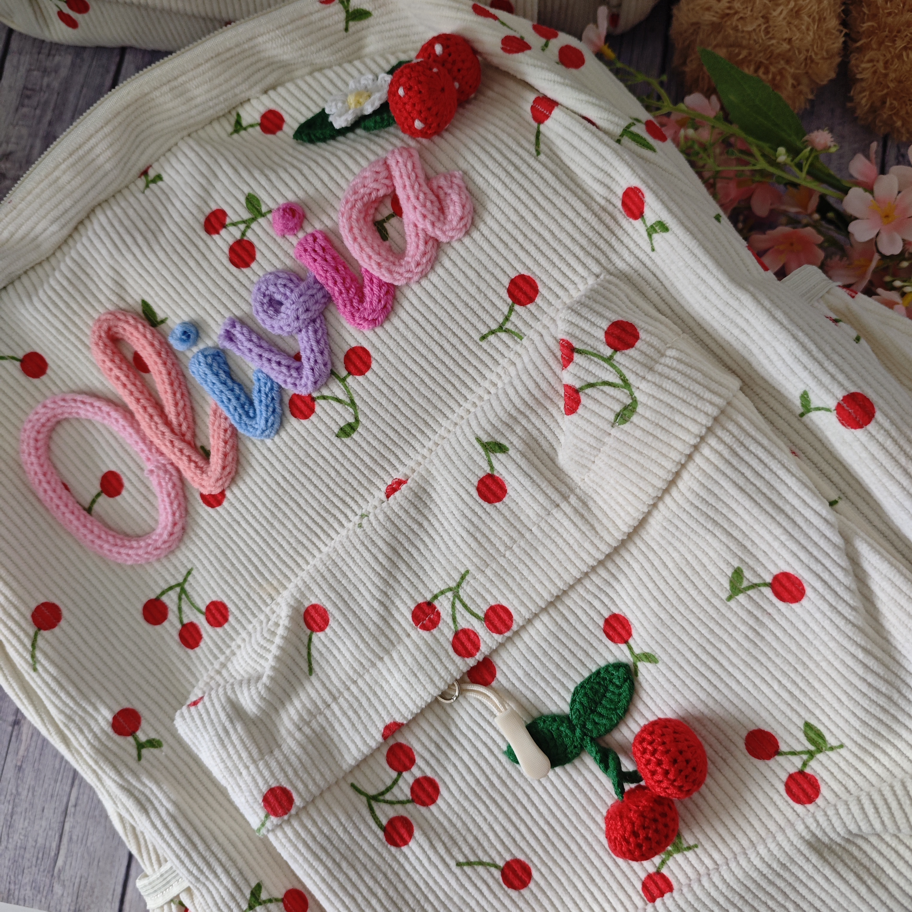 Personalized Cherry Backpacks  – обзор и цена Embroidery Name Designs