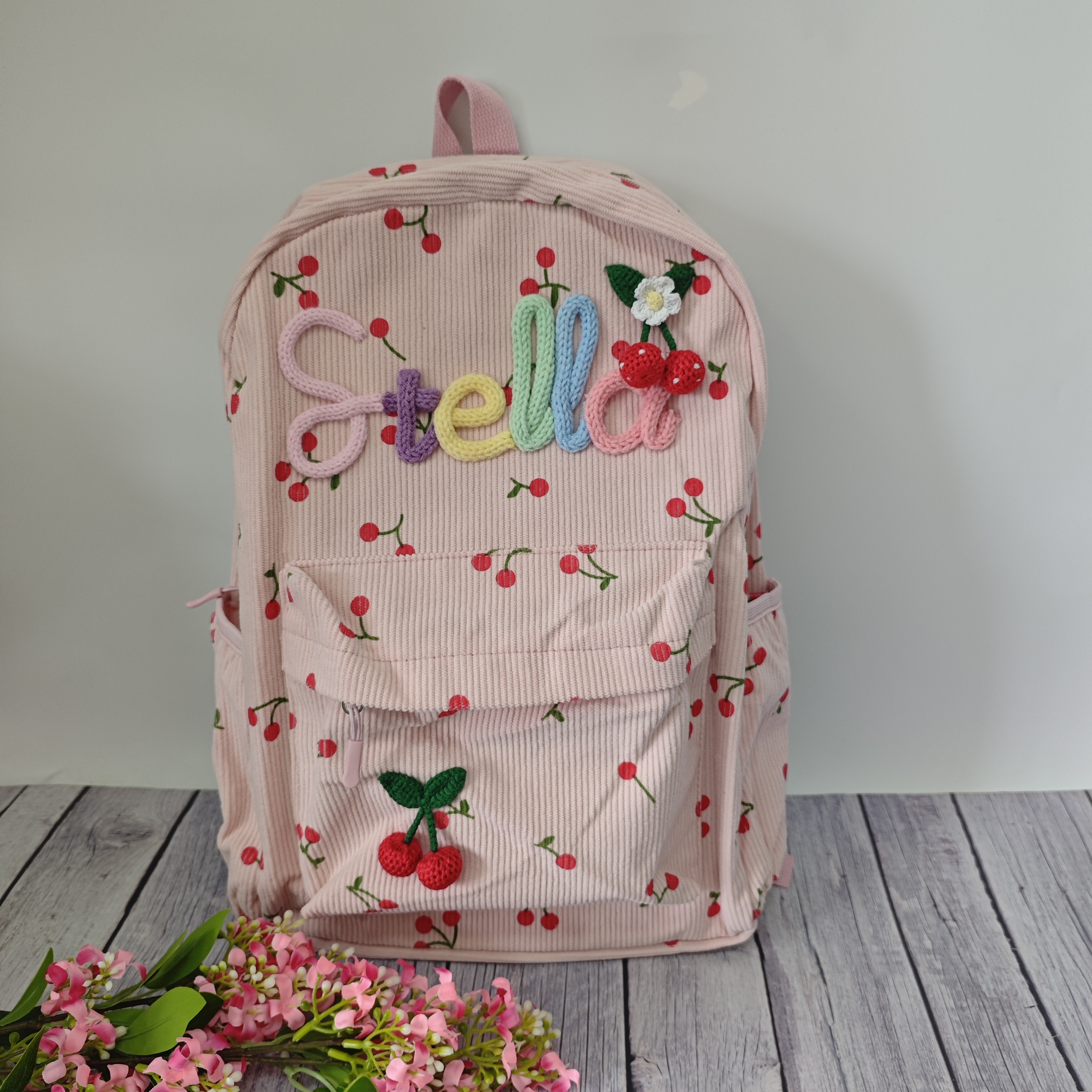 Personalized Cherry Backpacks  – обзор и цена Embroidery Name Designs