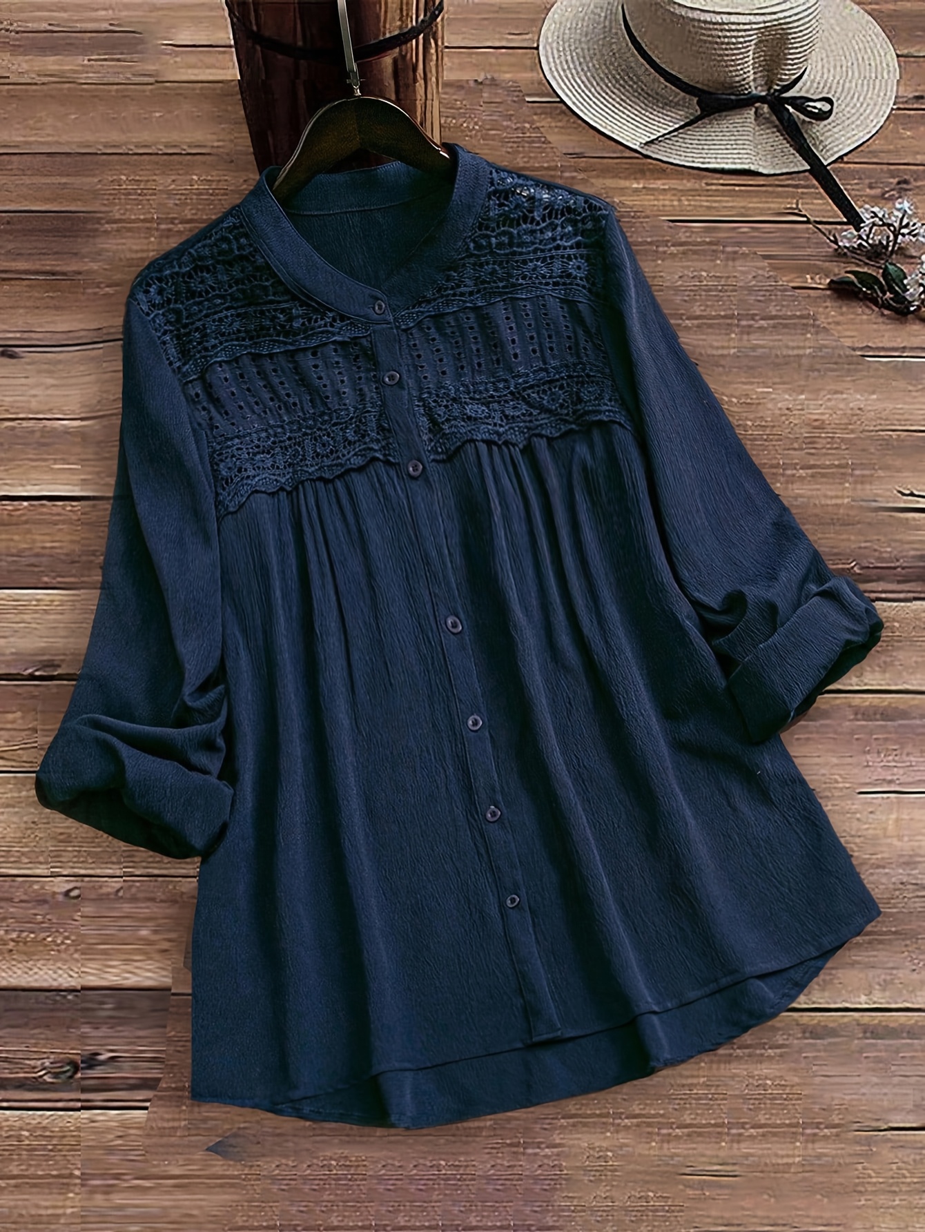 Plus Size Women's Lace Splicin – обзор и цена Embroidery Online