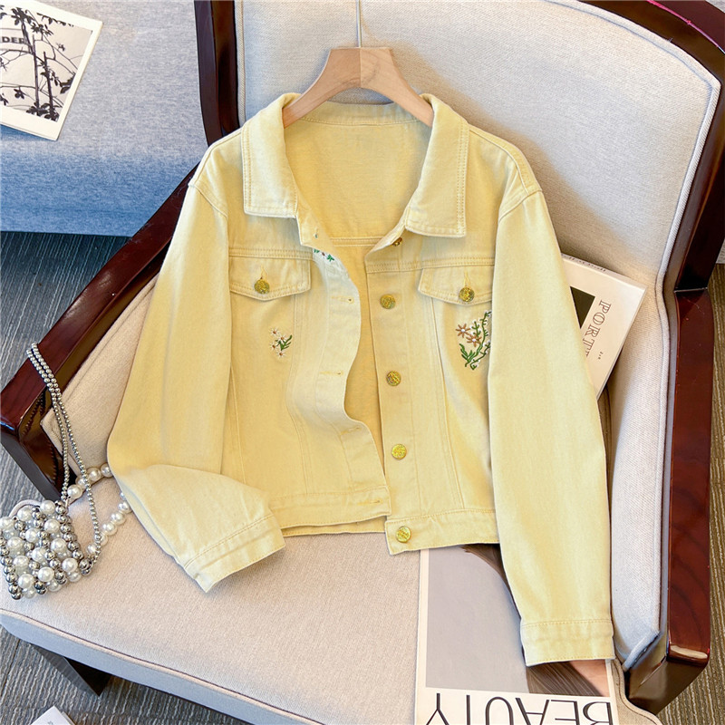 Korean Vintage Flower Embroide – обзор и цена Embroidery Jacket Jeans