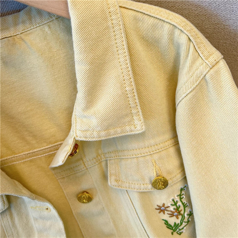 Korean Vintage Flower Embroide – обзор и цена Embroidery Jacket Jeans