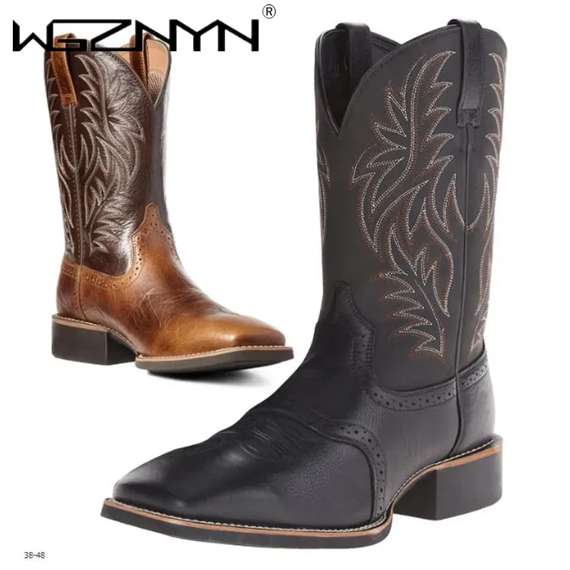 Men High Boots Embroidery Retr – обзор и цена Embroidery Design Free