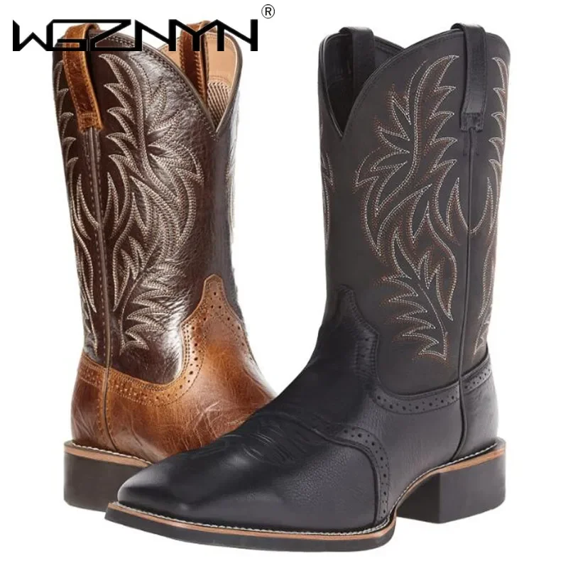 Men High Boots Embroidery Retr – обзор и цена Embroidery Design Free