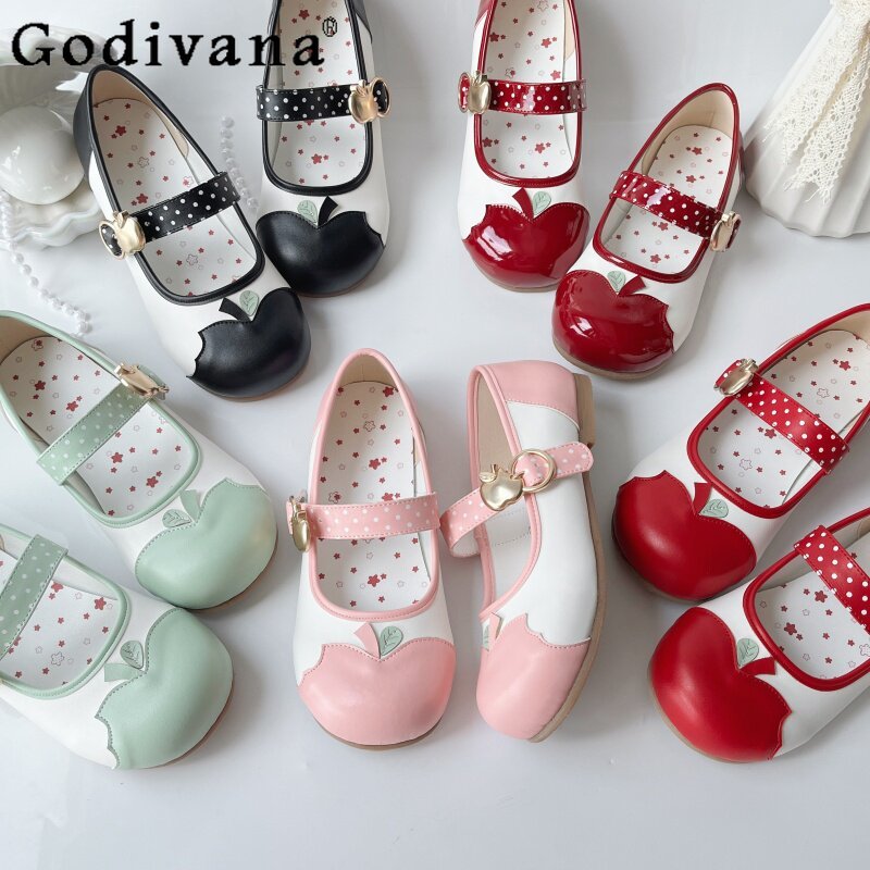 Original Japanese Lolita Mary  – обзор и цена Embroidery Flat Shoes