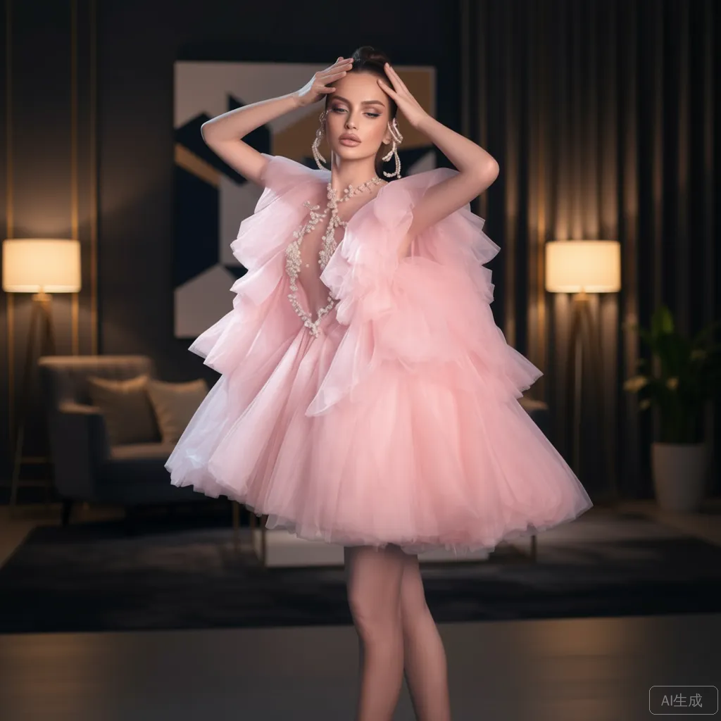 Princess Fairy‑Tulle Gown with – обзор и цена Embroidery Simple