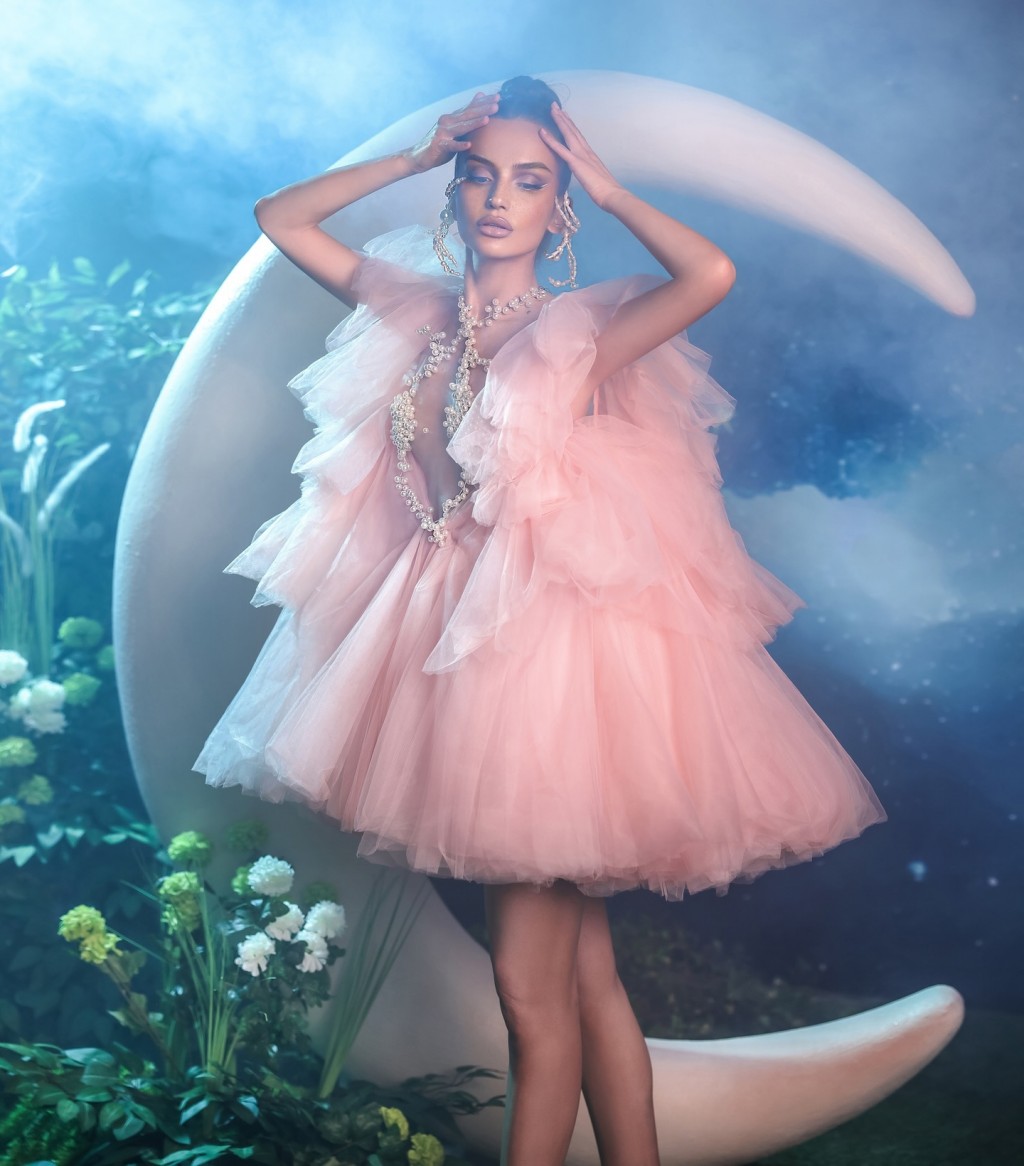 Princess Fairy‑Tulle Gown with – обзор и цена Embroidery Simple