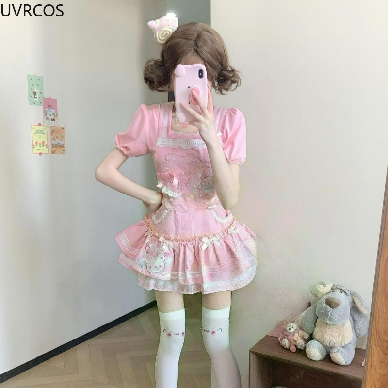 Japanese Kawaii Cute Lolita St – обзор и цена Embroidery Uniform